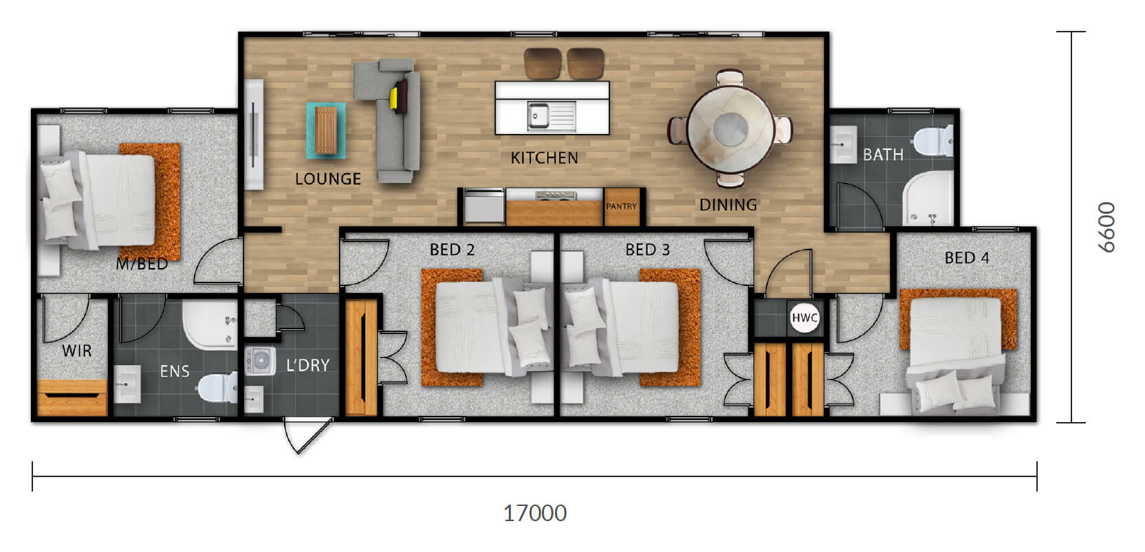 UB100 Floorplan