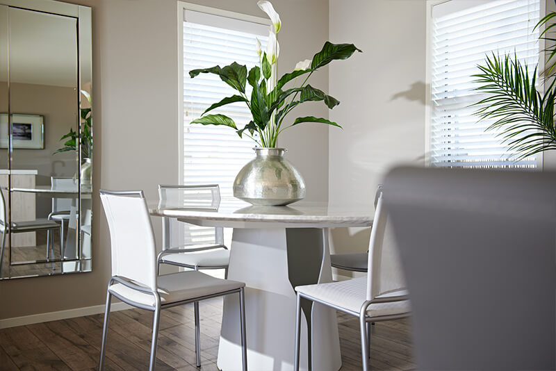 Ubuilt home interior - dining living space
